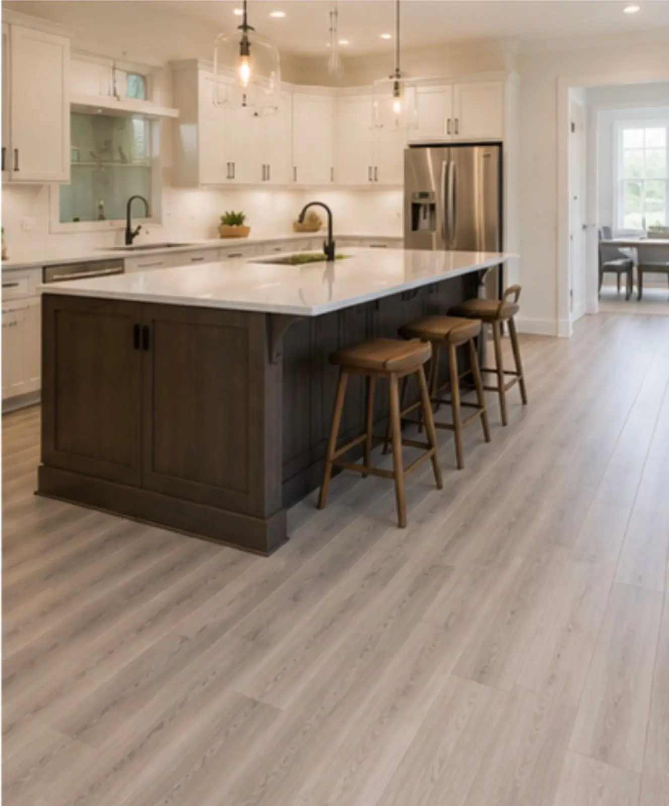 Modern kitchen flooring project